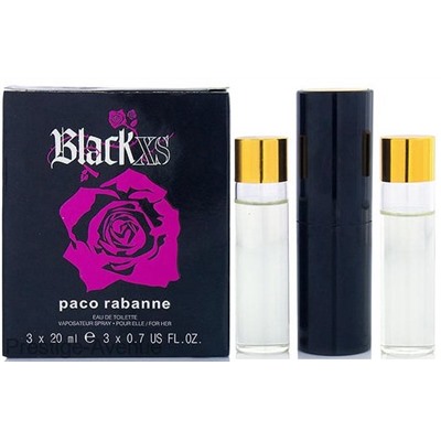 Paco Rabanne - Туалетная вода Black XS pour femme 3x20 мл