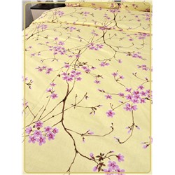 Постельное белье Шуйская бязь Сакура желтая 6698-3