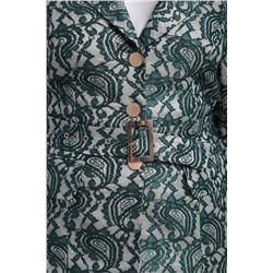 Anelli 703 зеленый, Блуза,  Юбка,  Жакет