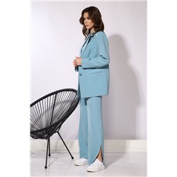 Viola Style 30508 голубой, Брюки,  Жакет,  Топ
