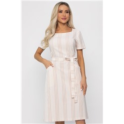 Платье Европейский шик (бежевое) П13752-19М