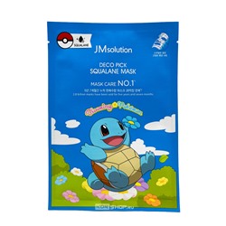 Маска увлажняющая со скваланом Сквиртл Deco Pick Squalane Mask JMsolution, Корея, 30 мл Акция
