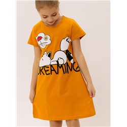 Платье ФЛ-3 "Мульти" горчичный