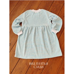 Платье Велюр с длинным рукавом 33054