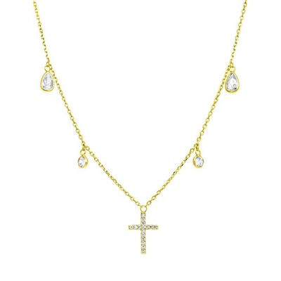 Колье из серебра куб.циркон., ТФК-14175лп