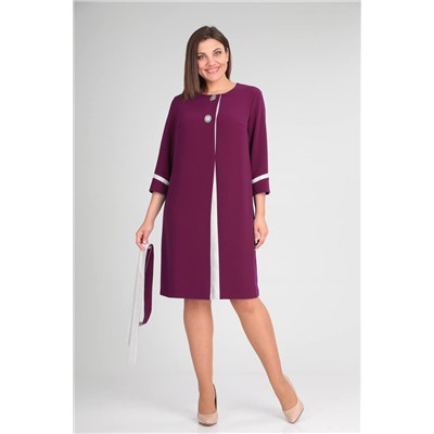 Lady Style Classic 2508/2 винный, Платье