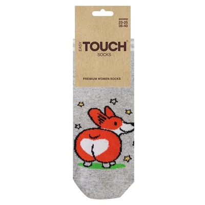 Носки TOUCH Женские р.23-25 Корги, кошка, панда арт.2276