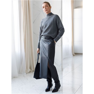 Юбка-карандаш из искусственной кожи