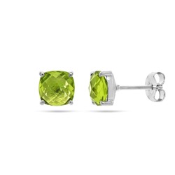 Серьги из серебра перидот, Интерс