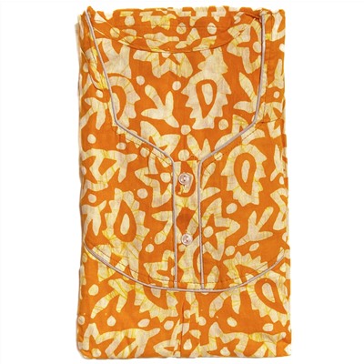 Хлопковое индийское длинное платье, цвет ЖЕЛТЫЙ (размер free size, хлопок 100%), Sew in Style, 1 шт.