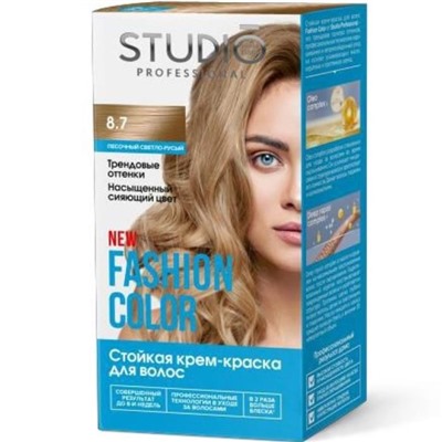 STUDIO  FASHION COLOR Краска стойкая 8.7 песочный светло-русый