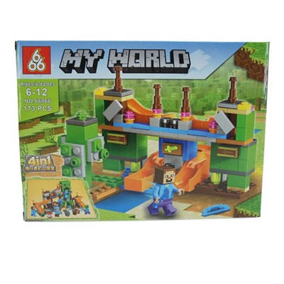 Конструктор My World 4в1 173дет. 25*19см  / коробка 66066-3
