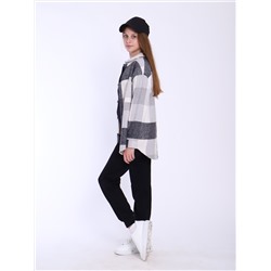 Рубашка "Гранж" серая клетка