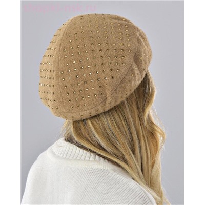 Бархат стразы россыпь Берет флис (56-58)