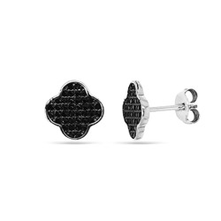 Серьги из серебра куб.циркон., МЦВА244ч