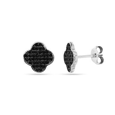 Серьги из серебра куб.циркон., МЦВА244ч
