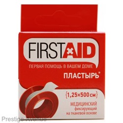 Firstaid пластырь катушка на тканевой основе (1,25*500см)