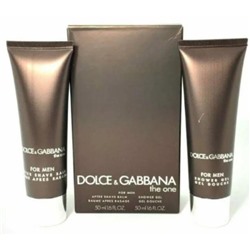 DOLCE GABBANA THE ONE НАБОР (Бальзам п/бр.50мл + Гель-душ 50мл) Homme