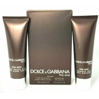 DOLCE GABBANA THE ONE НАБОР (Бальзам п/бр.50мл + Гель-душ 50мл) Homme