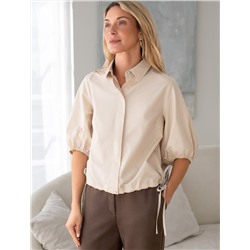 Блузка из легкого хлопкового поплина