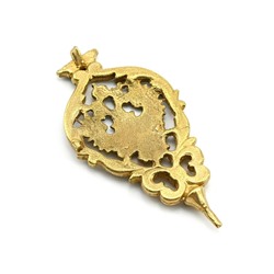 Герб в ажуре из бронзы 67*40*4мм