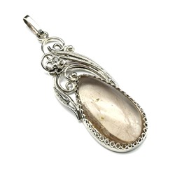 Кулон рутиловый кварц 21*57мм