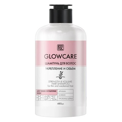 Шампунь д/волос GLOW CARE Укрепление и объем  д/тонких и ослабленных 480 мл VILSEN Фэмили