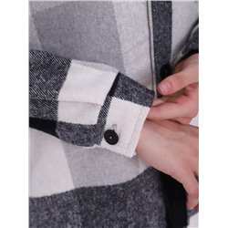 Рубашка "Гранж" серая клетка