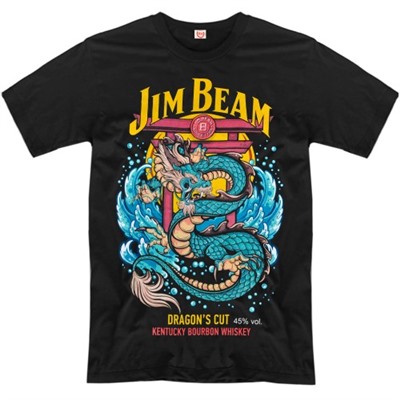 Футболка "Дракон - Jim Beam"