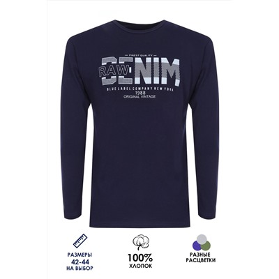 Футболка подростковая с длинным рукавом ФН171-1 Denim