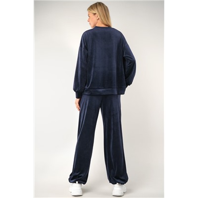 Женский велюровый костюм оверсайз Happyfox