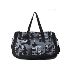 Сумка дорожная Дизайн-Гризли,  1отд,  плечевой ремень,  2внеш карм,  черн/серый  (символика)  209355