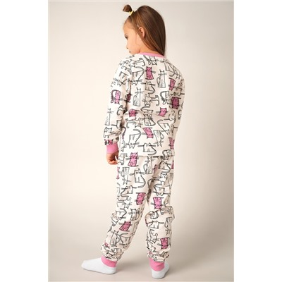 Пижама из футера с начесом для девочки Happyfox