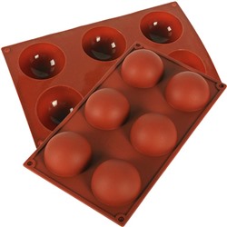 Силиконовая форма «Полусфера» 6,5 см, 6 ячеек