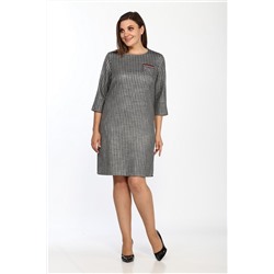 Lady Style Classic 1377/2 стальной_полоска, Платье
