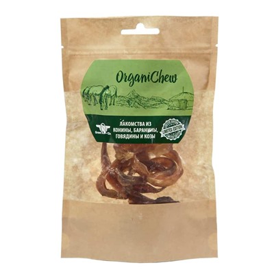 Лакомство ORGANIC CHEW : ТРАХЕЯ Кольца (субпродукт конский пакет 30гх25 шт.) АГ