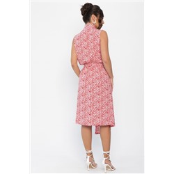 Платье Хьюми (красно-белое) П13935-35М