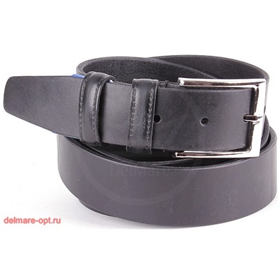 Ремень 35 мм BLACK TORTOISE взрослый 0130380001 ДЛИННЫЙ  (от 130 до 160см)  гладкий,  черный 112484