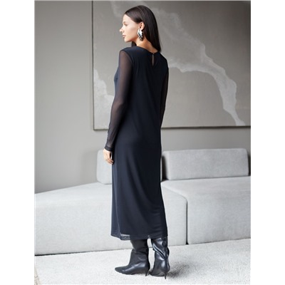 Платье из сетки с подкладкой