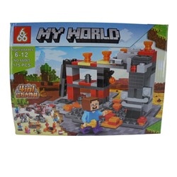 Конструктор My World 4в1 175дет. 26*19см / коробка 66065-3