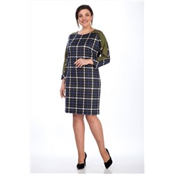 Lady Style Classic 1007 синий_с_зеленым, Платье