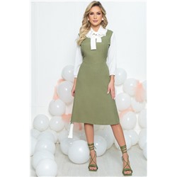 Платье Новый день (олива) П5440