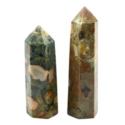 Кристалл из яшмы океанической "Карандаш" 23*23*71мм, 60-69г