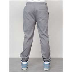 Спортивный костюм мужской модный серого цвета 35021Sr