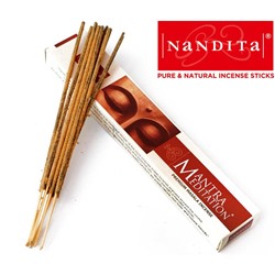 MANTRA MEDITATION Premium Masala Incense, Nandita (МАНТРА МЕДИТАЦИЯ премиум благовония палочки, Нандита), 15 г.