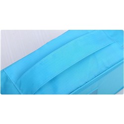 15%Дорожный органайзер для белья и косметики - сумка органайзер для путешествий,1 шт. Размер 28*16*12 см. Цвет голубой.