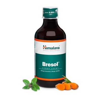 BRESOL SYRUP Allergic bronchitis, allergic rhinitis, Himalaya (БРЕСОЛ СИРОП при аллергическом бронхите и аллергическом рините, Хималая), 200 мл.
