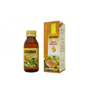 FENUGREEK OIL, Hemani (СЕМЯН ПАЖИТНИКА (ХЕЛЬБЫ) масло, Хемани), 60 мл.