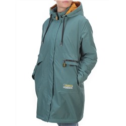 22-908 GRAY/GREEN Куртка демисезонная женская (100 гр. синтепон) PLOOEPLOO размеры 50-52-54-56-58-60