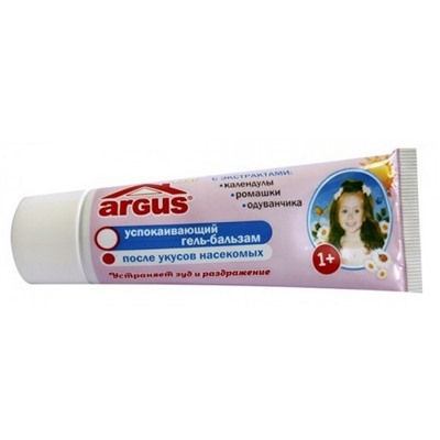 ARGUS BABY Гель-бальзам после укусов 42мл (календула,ромашка,одуванчик,ментол)